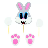 Dodatki do ciast w proszku - Figurka Cukrowa Na Tort Zajączek Króliczek z Łapkami - miniaturka - grafika 1