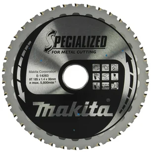 Makita E-14283 piła do cięcia stali 185x30 mm 38 zębów Efficut - Tarcze do pił - miniaturka - grafika 1