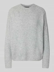 Sweter o kroju relaxed fit z dodatkiem wełny model ‘BOOM’ - Swetry damskie - miniaturka - grafika 1