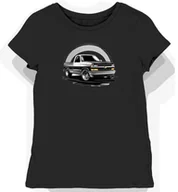 Koszulki i topy damskie - Koszulka damska czarna z unikalnym motywem ciężarówki Silverado XS - miniaturka - grafika 1