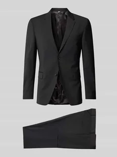 Garnitur o kroju regular fit z kołnierzem z połami model ‘S.JAMIE’ - Garnitury - miniaturka - grafika 1