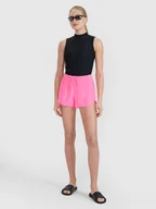 Spodenki damskie - 4F Spodenki plażowe damskie - różowe L - miniaturka - grafika 1