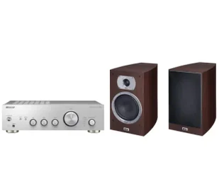 Pioneer A-10AE Srebrny + Heco Victa Prime 302 Espresso - Zestawy stereo - miniaturka - grafika 1