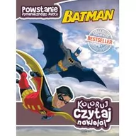 Baśnie, bajki, legendy - John Sazaklis Batman Powstanie dynamicznego duetu Koloruj czytaj naklejaj - miniaturka - grafika 1