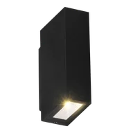 Lampy ogrodowe - Orlean LED kinkiet elewacyjny ścienny 2-punktowy czarny - miniaturka - grafika 1