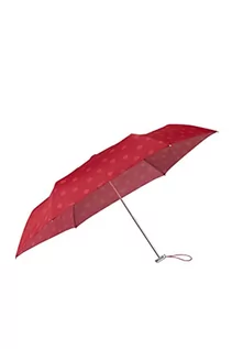 Parasole - Samsonite Alu Drop S – 3 Section Manual Flat parasol, 23 cm, czerwony (Sunset Red Polka Dots) - grafika 1