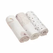 Rożki i beciki - Lässig 1312001741 ręcznik muślinowy  Heavenly soft Swadle L, Little Water Swan, różowy - miniaturka - grafika 1