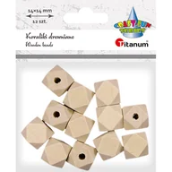 Decoupage - Hasta Koraliki drewniane kostki ścięte 12 szt. - miniaturka - grafika 1