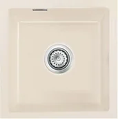 Zlewozmywaki - Zlewozmywak ceramiczny SYSTEMCERAM Mera 40 U Magnolie Korek automatyczny 5356 02 - miniaturka - grafika 1