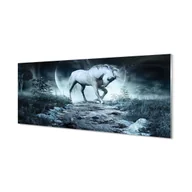 Dekoracje domu - Szklany panel + klej Las jednorożec księżyc 125x50 cm - miniaturka - grafika 1