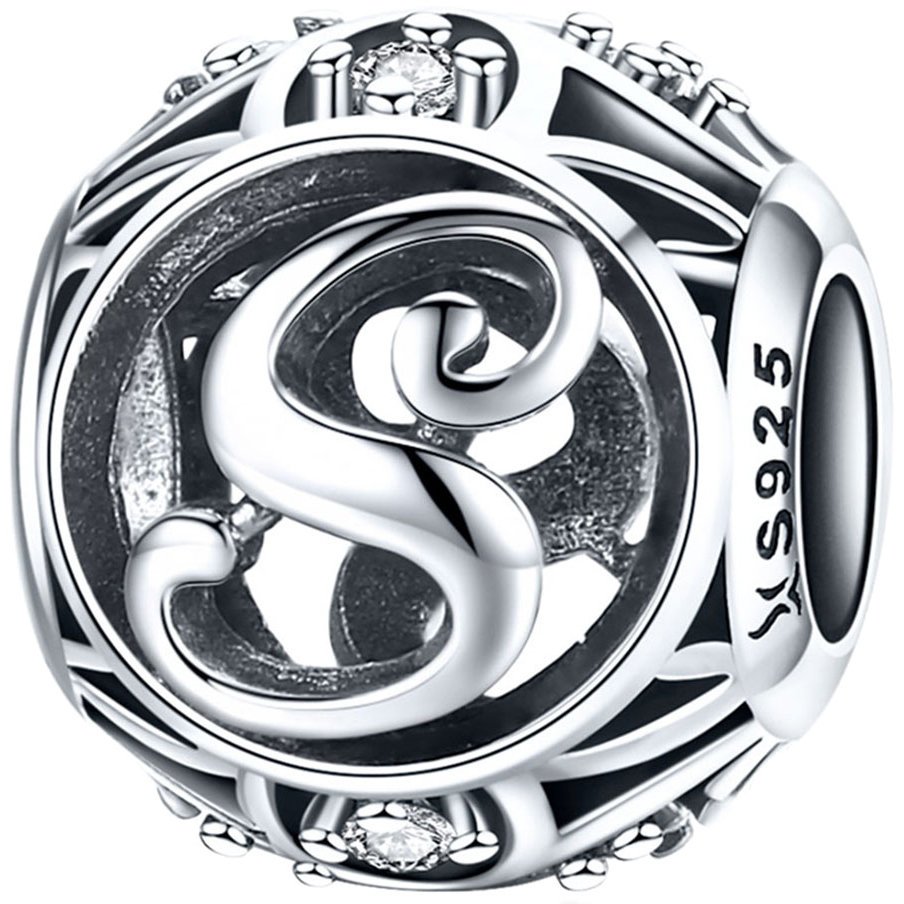 CHARMS LITERKA S srebro pr 925 koralik zawieszka