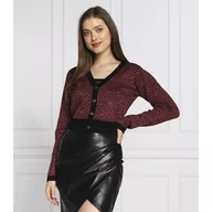 Swetry damskie - GUESS Kardigan JACQUARD | Regular Fit - miniaturka - grafika 1