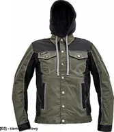 Odzież robocza - CERVA NEURUM CLASSIC kurtka z kapturem - męskia kurtka robocza, odpinany kaptur, 4 kieszenie, elastyczna tkanina Trifibetex - ciemnooliwkowy 60 - miniaturka - grafika 1