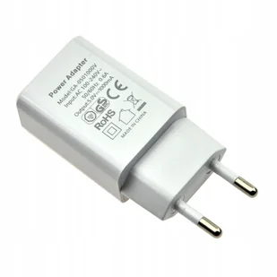 ŁADOWARKA SIECIOWA USB A ADAPTER WTYCZKA 1A 5V 10W - Ładowarki do telefonów - miniaturka - grafika 1