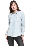 Koszule damskie - Koszula Jeansowa Damska Wrangler 27Ww Blue Rhapsody W5Wslw13I-S - miniaturka - grafika 1