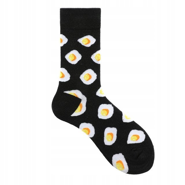 KOLOROWE SKARPETKI ŚMIESZNE SKARPETY JAJO JAJKA UNIWERSALNE PREZENT