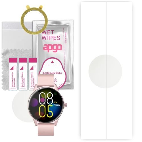 1x folia hydrożelowa MATOWA do Cubot C9 - apgo Smartwatch Hydrogel MATTE Protection Ochrona na ekran smartwatcha