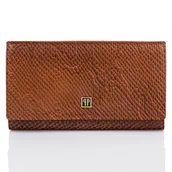 Portfele - PORTFEL DAMSKI BRĄZOWY DUŻY PAOLO PERUZZI T-09-BR - miniaturka - grafika 1