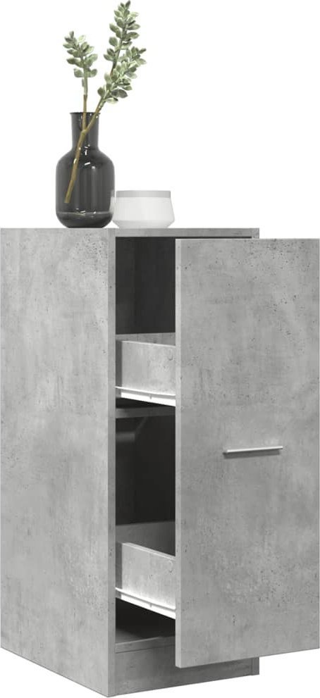 vidaXL Szafka apteczna, szarość betonu, 30x41x77,5 cm