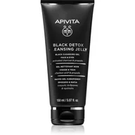 Żele do mycia twarzy - Apivita Apivita - oczyszczający detoksykujący czarny żel do twarzy i okolic oczu 150ml - miniaturka - grafika 1
