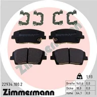 Klocki hamulcowe - Klocki hamulcowe - komplet ZIMMERMANN 22934.180.2 - miniaturka - grafika 1