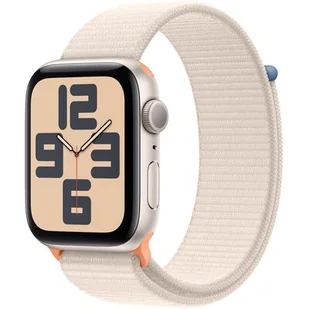 Apple Watch SE 2-gen GPS 44mm Opaska sportowa Beżowy - Smartwatch - miniaturka - grafika 1