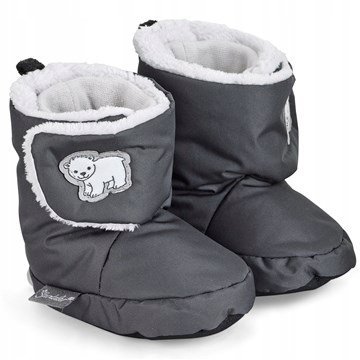 STERNTALER ŚNIEGOWCE DZIECIĘCE GŁADKIE CIEMNOSZARE Z WEŁNĄ 17/18 J_A