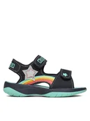 Buty dla dziewczynek - Kappa Sandały 261042K Granatowy - miniaturka - grafika 1