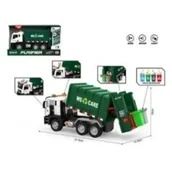 Samochody i pojazdy dla dzieci - Auto śmieciarka zielona 1:10 światło dźwięk Madej - miniaturka - grafika 1