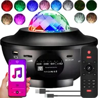 Lampy stojące - PROJEKTOR GWIAZD STAR LAMPKA NOCNA LED USB + PILOT - miniaturka - grafika 1