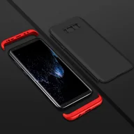 Etui i futerały do telefonów - 360° Full Cover 3in1 Slim Case etui ochronne na telefon komórkowy etui ochronne na telefon komórkowy Samsung Galaxy S9 G960F w kolorze czarno-czerwonym - miniaturka - grafika 1