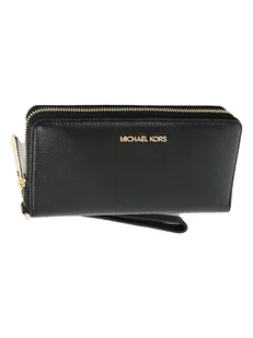Michael Kors Skórzany portfel w kolorze czarnym - 21 x 9 x 4 cm - Portfele - miniaturka - grafika 1
