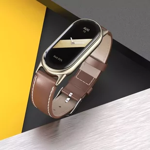 Pasek Leatherfit do Xiaomi Smart Band 8 / 8 NFC Black - Akcesoria do smartwatchy - miniaturka - grafika 3