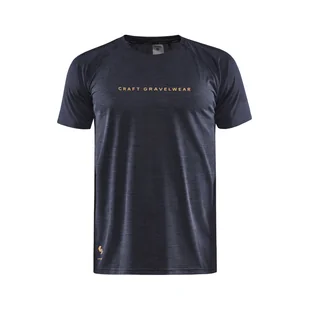 Męska Koszulka z krótkim rękawem CRAFT ADV GRAVEL SS TEE M 1913183-999200 – Czarny - Koszulki męskie - miniaturka - grafika 1