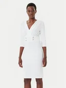 Sukienki - Rinascimento Sukienka koktajlowa CFC0126151003 Biały Slim Fit - miniaturka - grafika 1