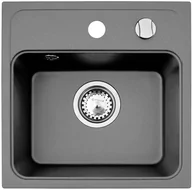 Zlewozmywaki - Pyramis Zlew CAMEA MINI 40x40) 1B szary beton 70058101) 70058101 - miniaturka - grafika 1