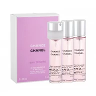 Wody i perfumy damskie - Chanel Chance Eau Tendre woda toaletowa 3x20ml - miniaturka - grafika 1