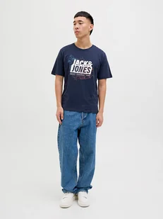Jack & Jones Koszulka w kolorze granatowym - Koszulki męskie - miniaturka - grafika 1