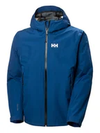Kurtki i kamizelki sportowe męskie - Helly Hansen Kurtka funkcyjna "Voyage" w kolorze niebieskim - miniaturka - grafika 1