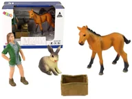 Figurki dla dzieci - KOŃ JASNY ZESTAW FIGUREK  ZWIERZĘTA. - miniaturka - grafika 1