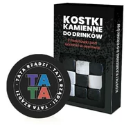 Pozostałe akcesoria barmańskie - Jawi, Kamienne kostki chłodzące do drinków + 2 podstawki pod napoje, Tata rządzi - miniaturka - grafika 1