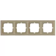 Klawisze i ramki - Abex Ramka poczwórna Perła satyna - miniaturka - grafika 1