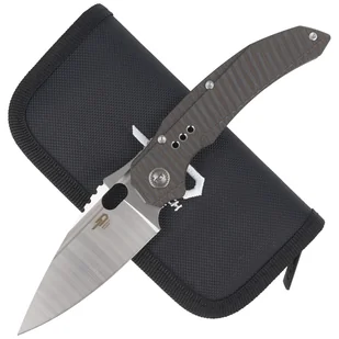 Nóż składany Bestech Exploit Tiger Pattern Titanium, Satin CPM S35VN by Todd Knife and Tool (BT2005D) - Noże - miniaturka - grafika 4