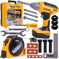 Zabawy w naśladowanie dorosłych - Zestaw Narzędzi Majsterkowicza - Wiertarka z LED 21el. w Walizce Z924 - miniaturka - grafika 1