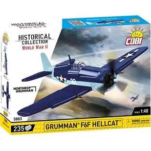 cobi historical collection wwii samolot grumman f6f hellcat 235 kl.  5883 - Klocki - miniaturka - grafika 1
