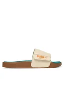 Klapki i japonki damskie - Puma Klapki Leadcat 2.0 Palermo Lthr 404838 01 Écru - miniaturka - grafika 1