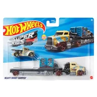 Samochody i pojazdy dla dzieci - Hot Wheels Super Rigs Pojazd Samochodzik Resorak Ciężarówka Heavy Doody Dumper - miniaturka - grafika 1