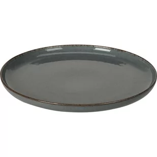 EH Porcelanowy talerz płytki Dark Grey, 24 cm - Talerze - miniaturka - grafika 1