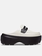 Klapki i japonki damskie - Crocs Chodaki "Stomp" w kolorze biało-czarnym - miniaturka - grafika 1