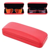 Akcesoria do okularów - Etui na okulary ET-118C czerwone - miniaturka - grafika 1